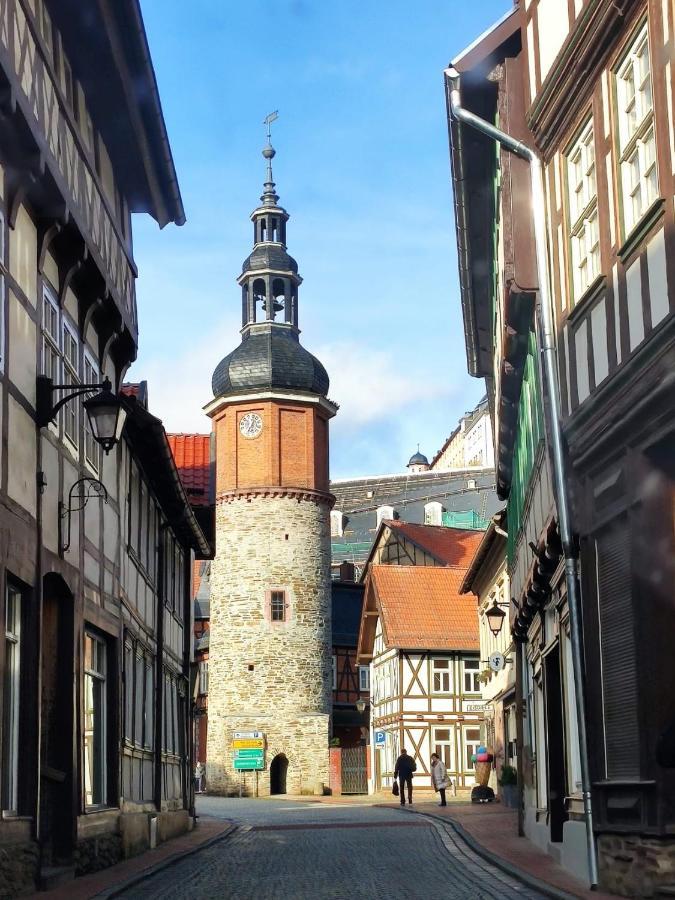 Ferienhaus Blaue Blume Mit 11 Kw Ladestation, Kamin, Terrasse, Eingezaeuntem Garten, Sauna, Wlan, Netflix, 2 Hunde Willkommen! Güntersberge Zewnętrze zdjęcie